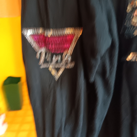 VS Pink super unique and sexy bling ✨️ open back long sleeved t-shirt. L - Picture 3 of 6